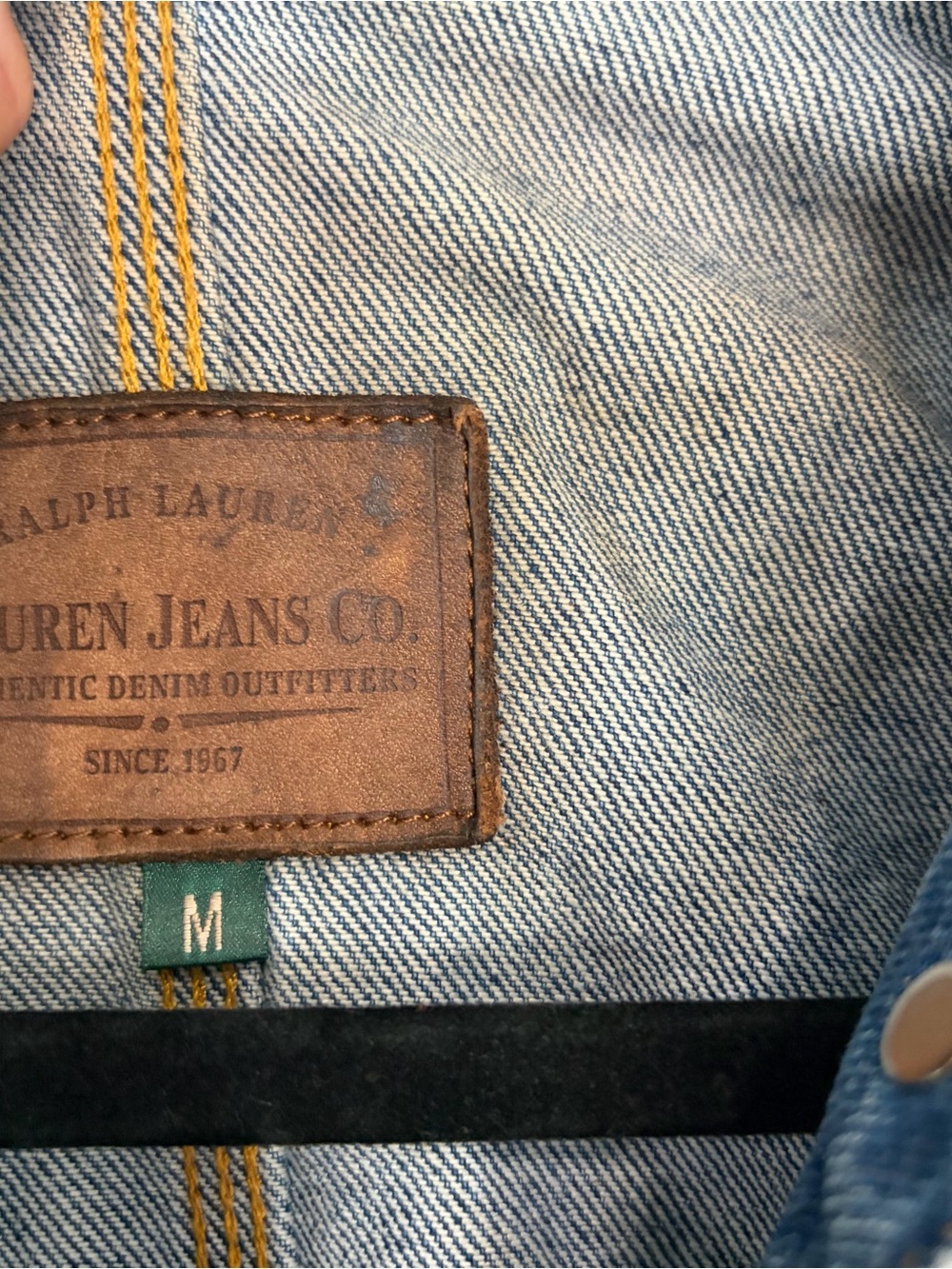 Vintage 90s Women’s Lauren Jeans Co Denim Chore Jacket Medium Utility Barn Coat - Picture 3 of 10
